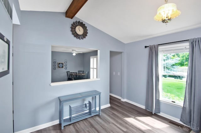 1303 Crotty Ct Unit A, Anderson Twp, OH 45255 - living room with wood finished floors, a chandelier, and ceiling fan