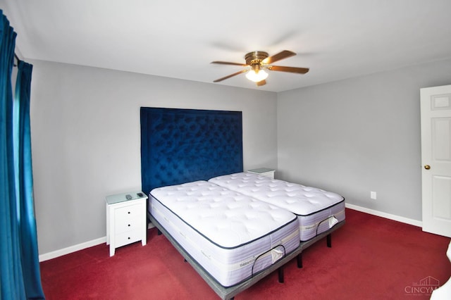 1303 Crotty Ct Unit A, Anderson Twp, OH 45255 - bedroom with carpet floors and a ceiling fan