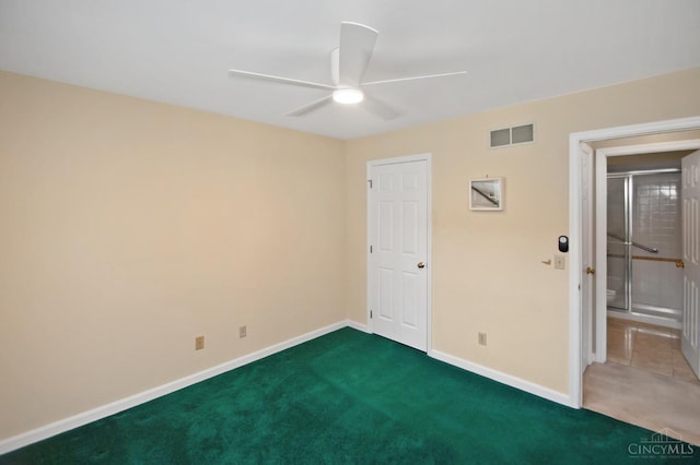 1303 Crotty Ct Unit A, Anderson Twp, OH 45255 - unfurnished bedroom featuring dark colored carpet and ceiling fan