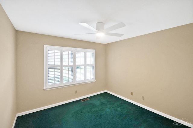 1303 Crotty Ct Unit A, Anderson Twp, OH 45255 - unfurnished room with ceiling fan and dark colored carpet