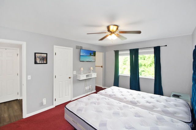 1303 Crotty Ct Unit A, Anderson Twp, OH 45255 - bedroom featuring baseboards and ceiling fan