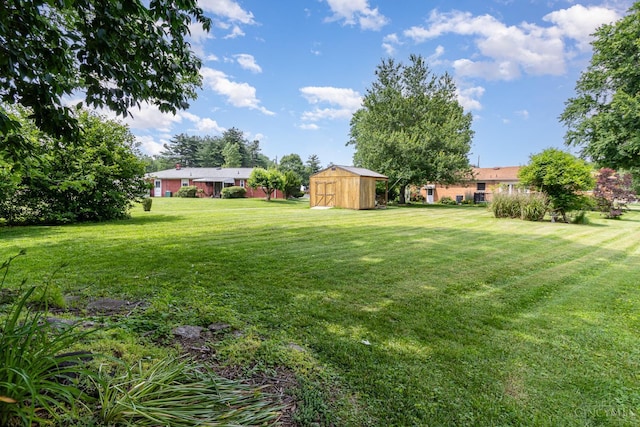 755 Jarole Dr, Union Twp, OH 45245 - view of green lawn with a storage shed
