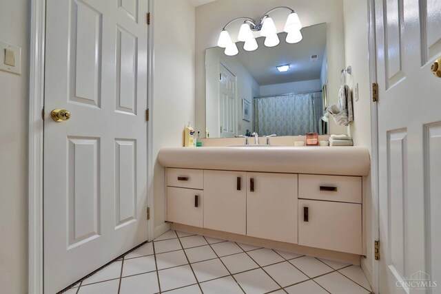 9396 Kemper Grove Ln, Symmes Twp, OH 45140 - bathroom with vanity and tile patterned flooring