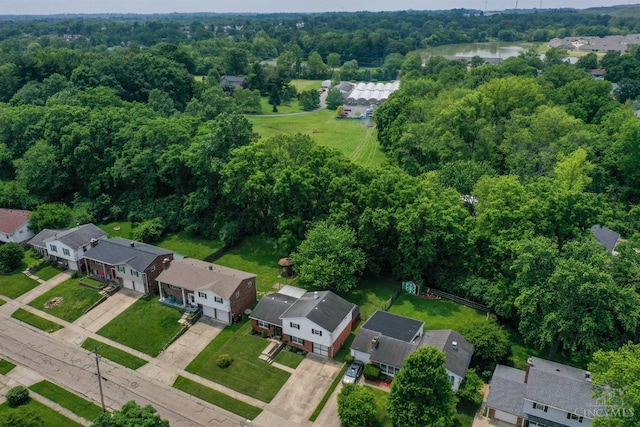 10569 Gloria Ave, Cincinnati, OH 45231 - aerial perspective of suburban area with a nearby body of water and a heavily wooded area