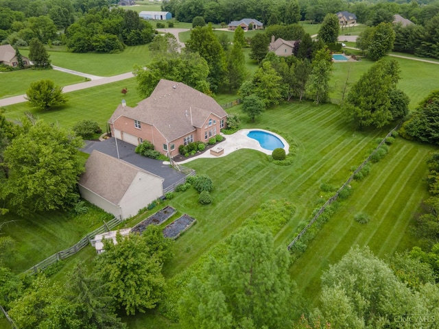 7194 Orchard View Ln, Salem Twp, OH 45152 - aerial view of a pool