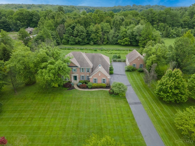 7194 Orchard View Ln, Salem Twp, OH 45152 - view from above of property with a forest
