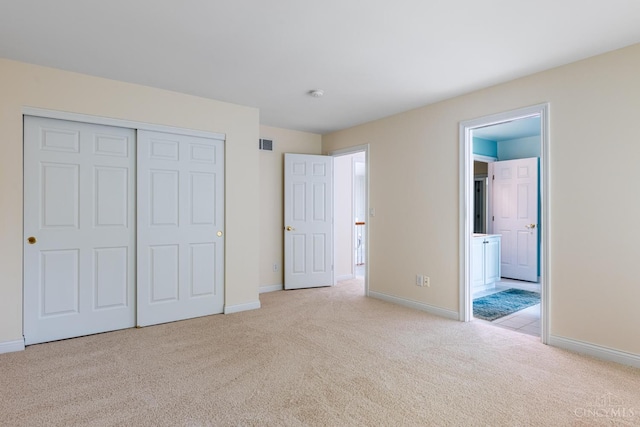7194 Orchard View Ln, Salem Twp, OH 45152 - unfurnished bedroom with carpet floors, a closet, and connected bathroom