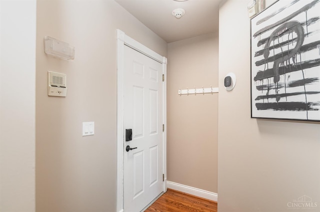 2110 Fulton Ave Unit D1, Cincinnati, OH 45206 - hallway featuring wood finished floors and baseboards