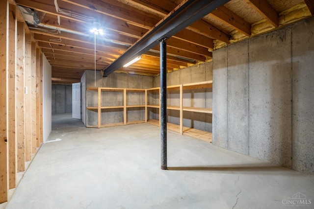 1606 Thall Dr, Hamilton, OH 45013 - view of unfinished basement
