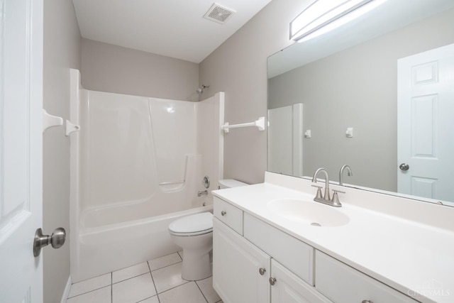 1606 Thall Dr, Hamilton, OH 45013 - full bathroom with vanity, tile patterned flooring, and shower / washtub combination