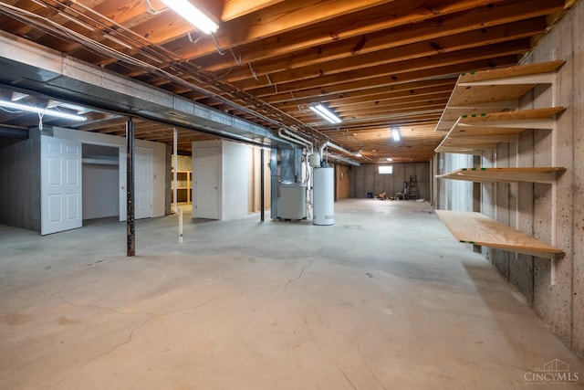 1606 Thall Dr, Hamilton, OH 45013 - unfinished below grade area with heating unit and water heater