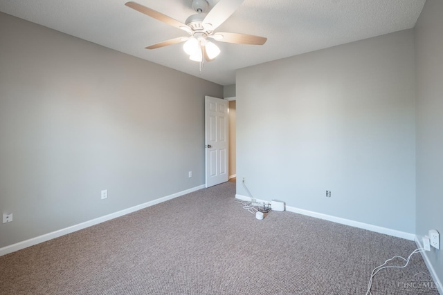 1606 Thall Dr, Hamilton, OH 45013 - carpeted empty room featuring ceiling fan and baseboards