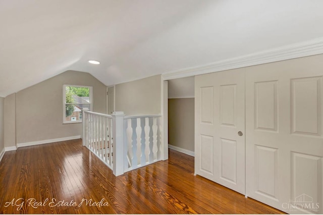 1502 Shenandoah, Cincinnati, OH 45237 - additional living space featuring hardwood / wood-style floors and vaulted ceiling