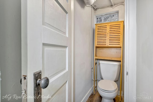 1502 Shenandoah, Cincinnati, OH 45237 - bathroom with toilet and wood finished floors