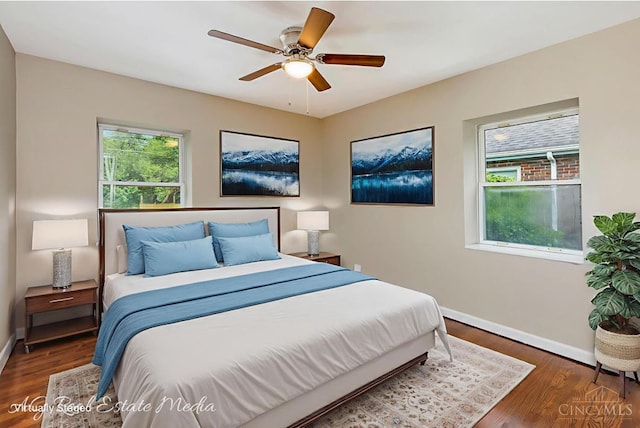 1502 Shenandoah, Cincinnati, OH 45237 - bedroom with wood finished floors and ceiling fan