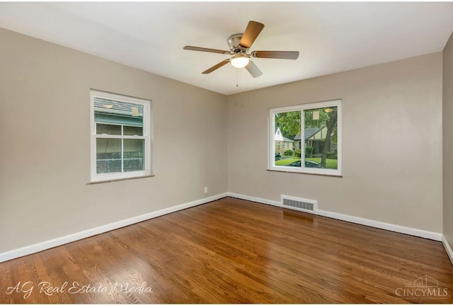 1502 Shenandoah, Cincinnati, OH 45237 - spare room featuring wood finished floors and ceiling fan