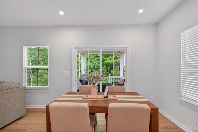 1285 Millstream Dr, Batavia Twp, OH 45102 - dining room featuring light wood-style flooring, plenty of natural light, and recessed lighting
