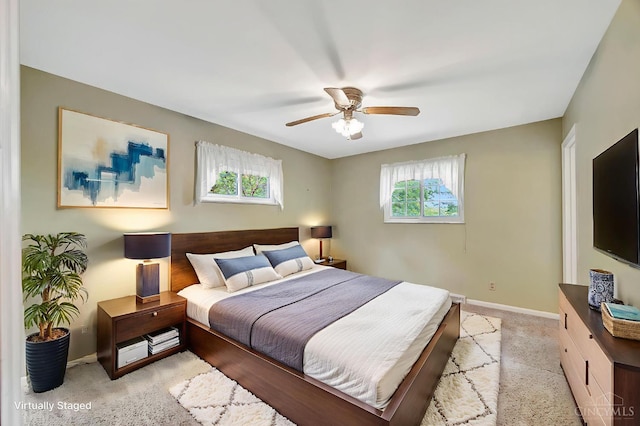 5505 Goldcrest Dr, Green Twp, OH 45238 - bedroom with baseboards and ceiling fan