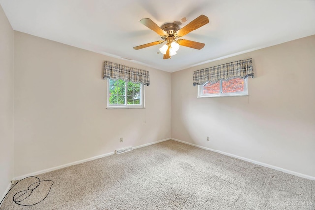 5505 Goldcrest Dr, Green Twp, OH 45238 - spare room featuring carpet and a ceiling fan