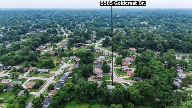 5505 Goldcrest Dr, Green Twp, OH 45238 - aerial view of property's location with nearby suburban area