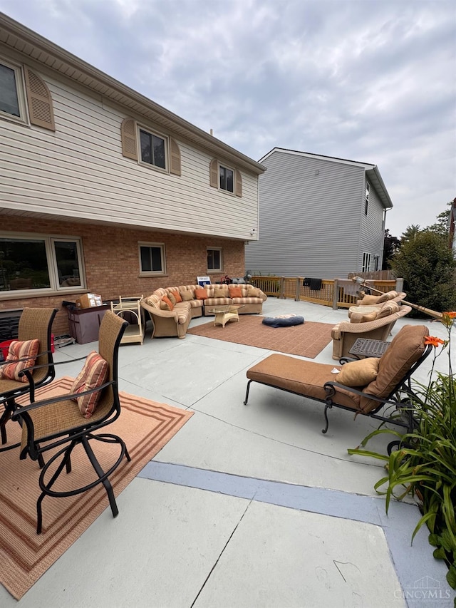 3969 S Fordham Pl, Silverton, OH 45213 - view of patio / terrace featuring an outdoor living space