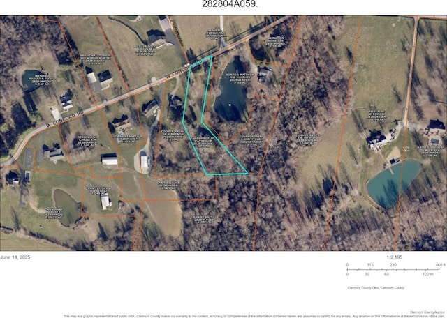 1601 W Concord Rd, Pierce Twp, OH 45102 - map of property location with property parcel outlined