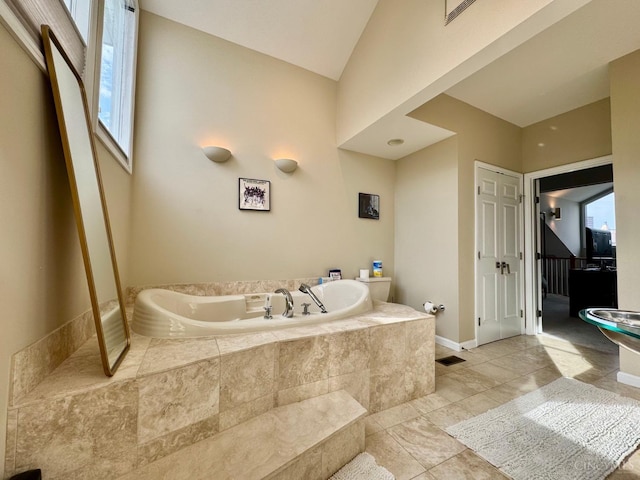 937 Monastery Unit B, Cincinnati, OH 45202 - full bath with a bath and tile patterned flooring
