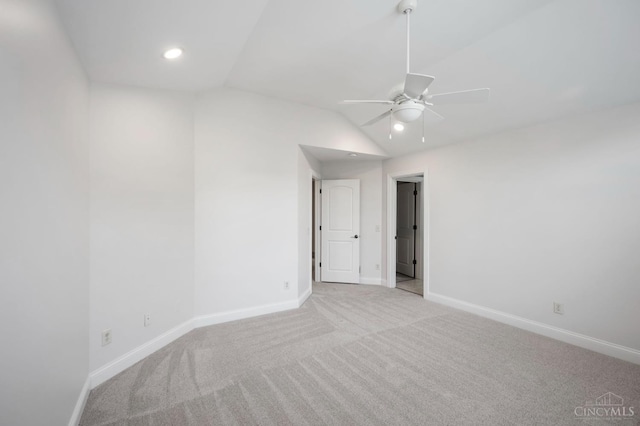 9317 E Kemper Rd, Symmes Twp, OH 45140 - carpeted spare room featuring ceiling fan and lofted ceiling