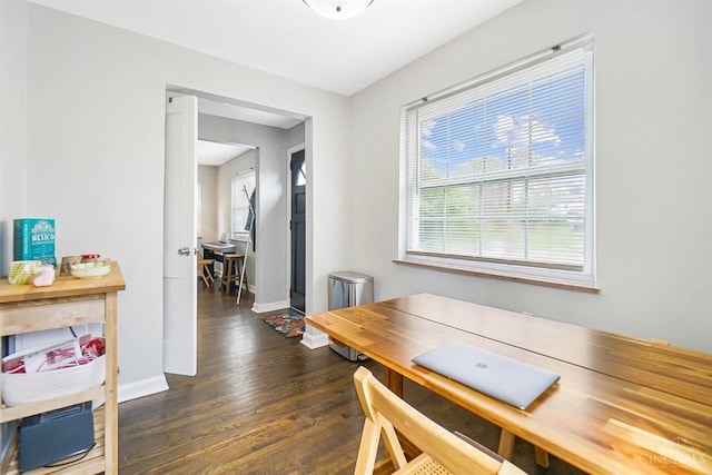 5521 Chandler St, Cincinnati, OH 45227 - dining room featuring dark wood-style floors and baseboards