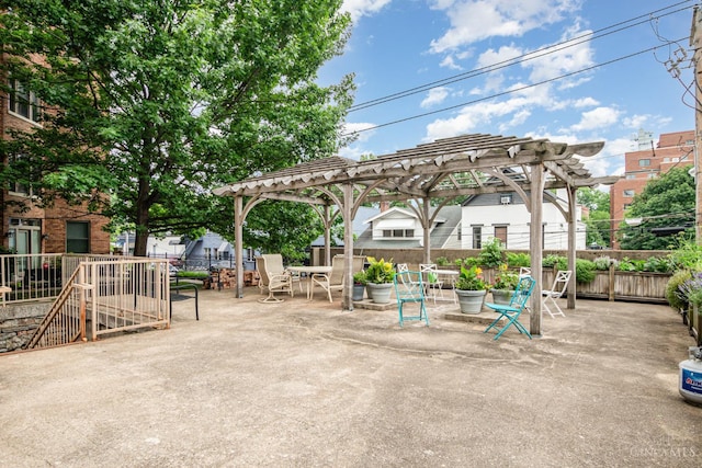2356 Park Ave Unit 9, Cincinnati, OH 45206 - view of patio / terrace featuring a pergola and outdoor dining space