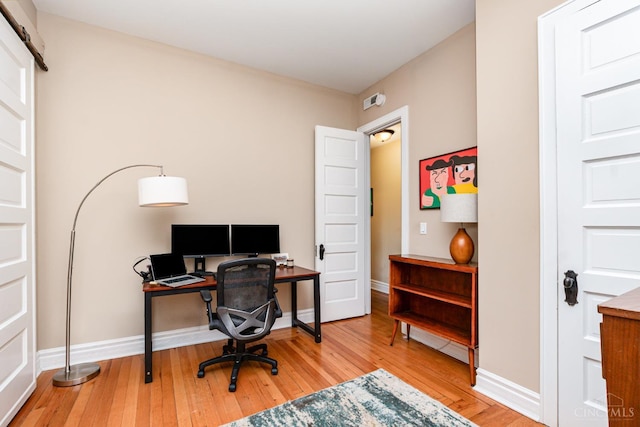 2356 Park Ave Unit 9, Cincinnati, OH 45206 - office with wood-type flooring and baseboards