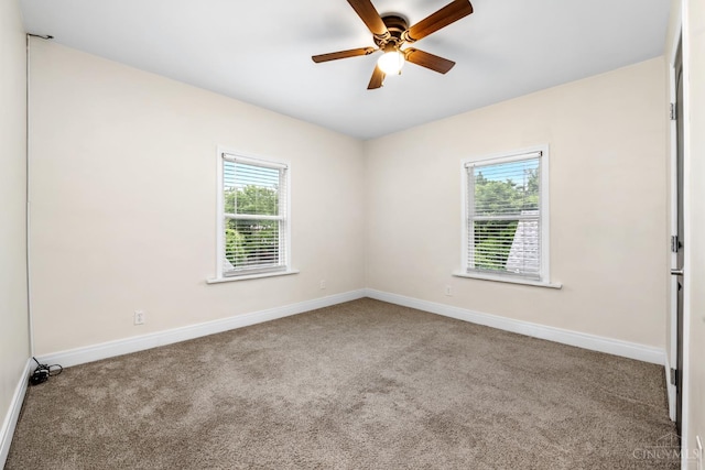 6213 Coleridge Ave, Cincinnati, OH 45213 - carpeted empty room featuring plenty of natural light and ceiling fan