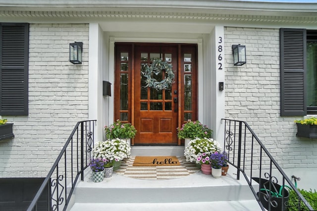 3862 Settle Rd, Mariemont, OH 45227 - property entrance with brick siding