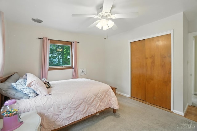 6159 Tulane Rd, Cincinnati, OH 45212 - bedroom featuring ceiling fan and light colored carpet