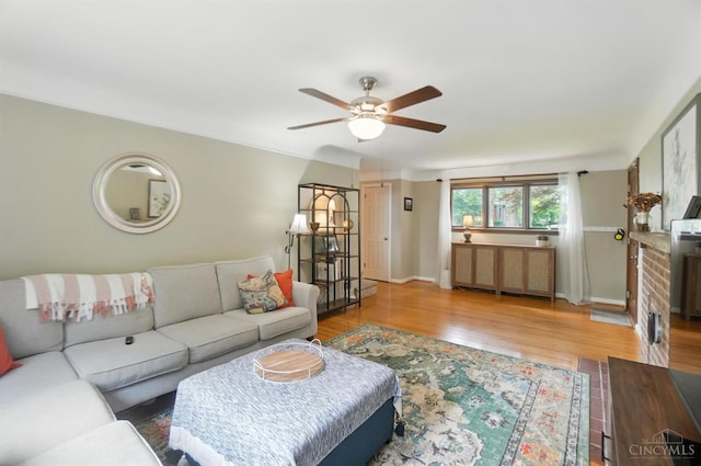 6159 Tulane Rd, Cincinnati, OH 45212 - living area with a ceiling fan and wood finished floors
