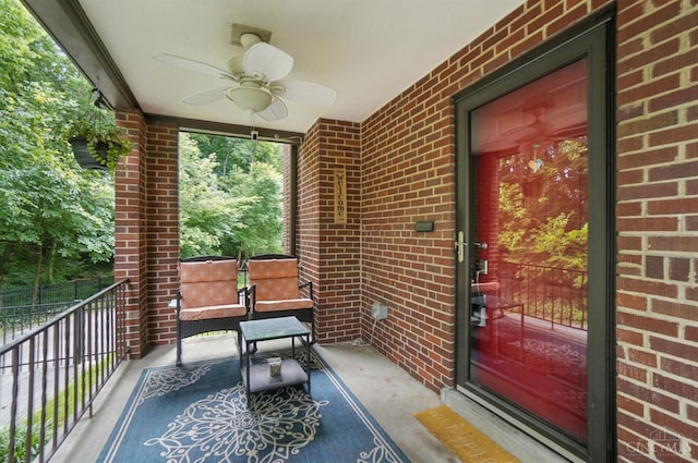 6159 Tulane Rd, Cincinnati, OH 45212 - view of patio featuring a ceiling fan