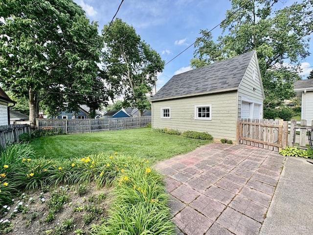 2617 Milton Rd, Middletown, OH 45042 - fenced backyard with an outbuilding