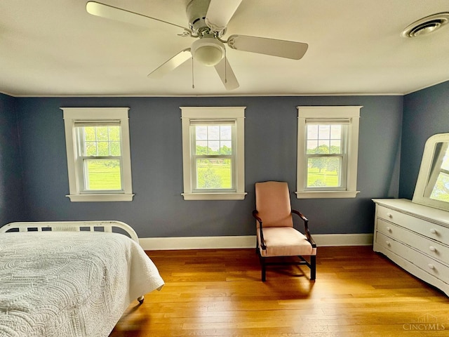 2617 Milton Rd, Middletown, OH 45042 - bedroom with hardwood / wood-style floors and ceiling fan