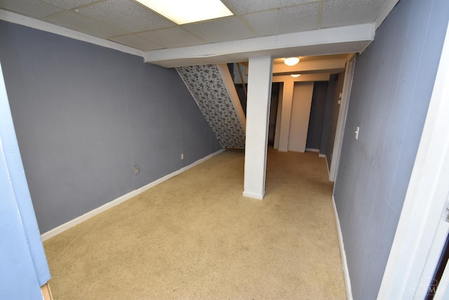 4923 Columbia Cir Unit 139, West Chester, OH 45011 - finished below grade area featuring light colored carpet and a drop ceiling