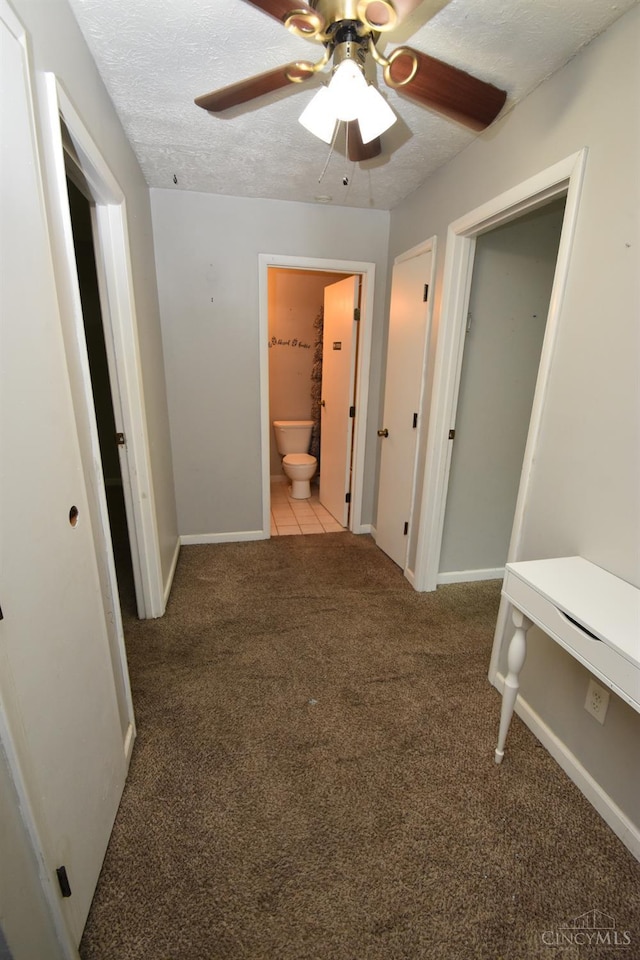 4923 Columbia Cir Unit 139, West Chester, OH 45011 - hall with carpet floors and a textured ceiling