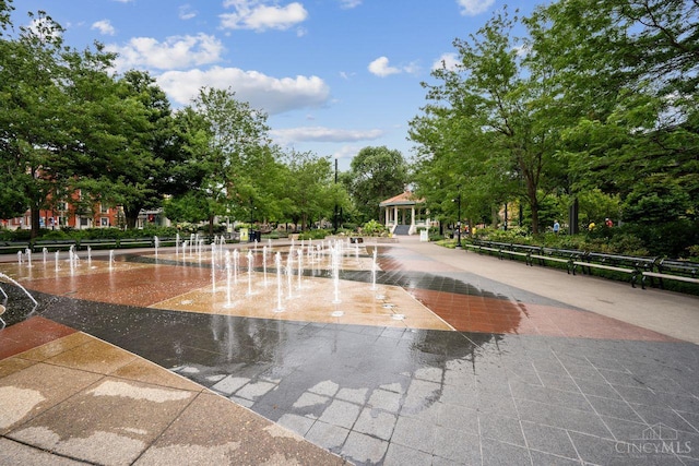 1150 Vine St Unit 15, Cincinnati, OH 45202 - view of property's community featuring a gazebo and view of scattered trees