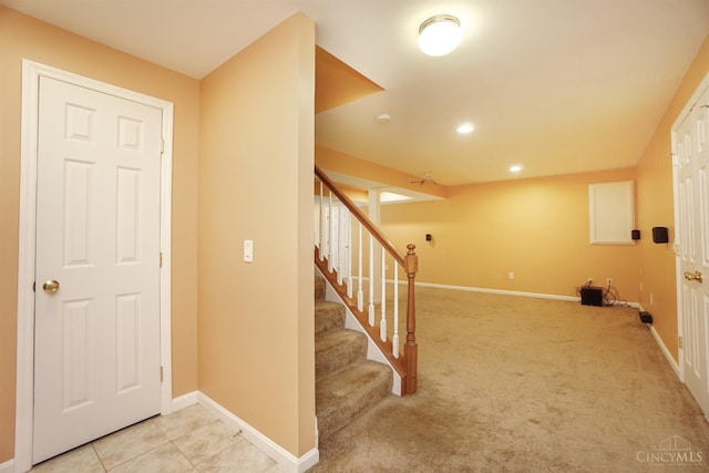 3779 Windyhollow Way, Mason, OH 45040 - stairs with carpet and recessed lighting