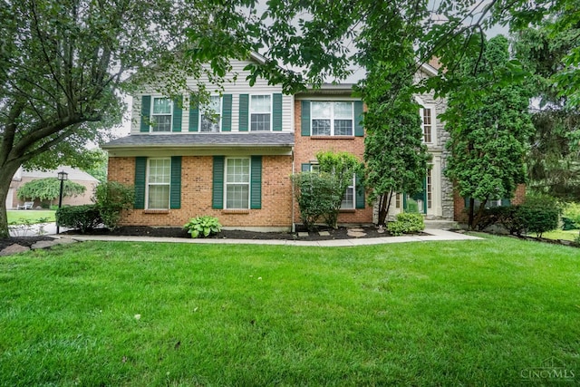 3779 Windyhollow Way, Mason, OH 45040 - view of front facade with a front lawn and brick siding