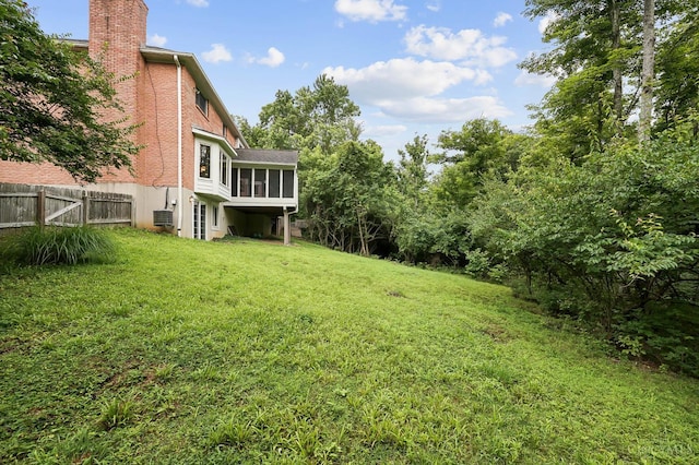 3057 Fox Den Ln, Anderson Twp, OH 45244 - view of yard with a sunroom