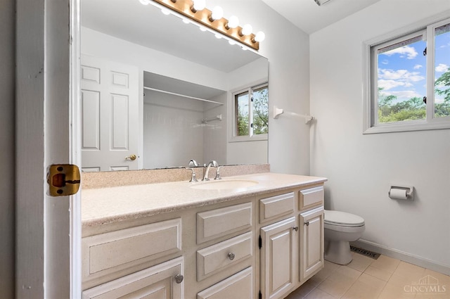 3057 Fox Den Ln, Anderson Twp, OH 45244 - bathroom with vanity, a shower, and tile patterned floors
