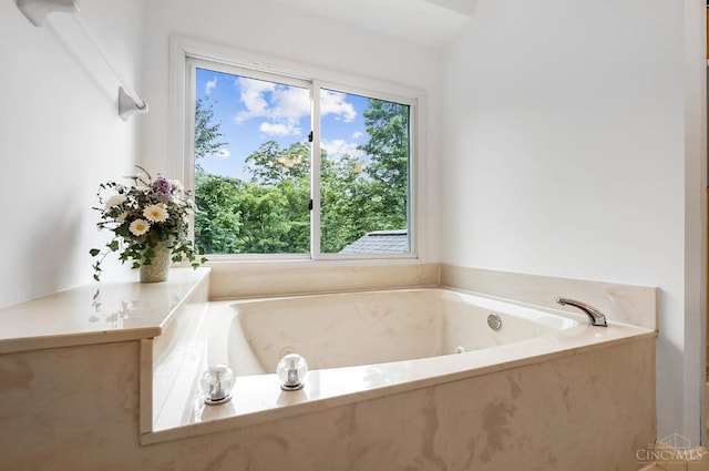 3057 Fox Den Ln, Anderson Twp, OH 45244 - full bathroom featuring healthy amount of natural light and a jetted tub