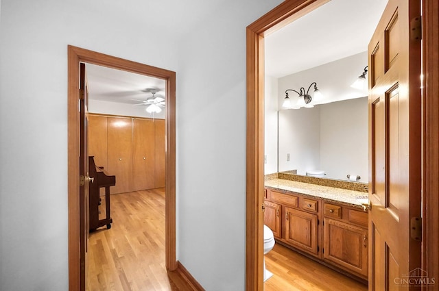 3057 Fox Den Ln, Anderson Twp, OH 45244 - hallway with light wood-style floors