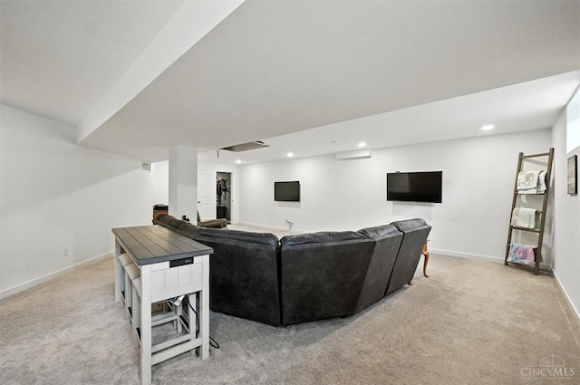 10285 Plantation Pointe Dr, Symmes Twp, OH 45140 - living area with light carpet and recessed lighting