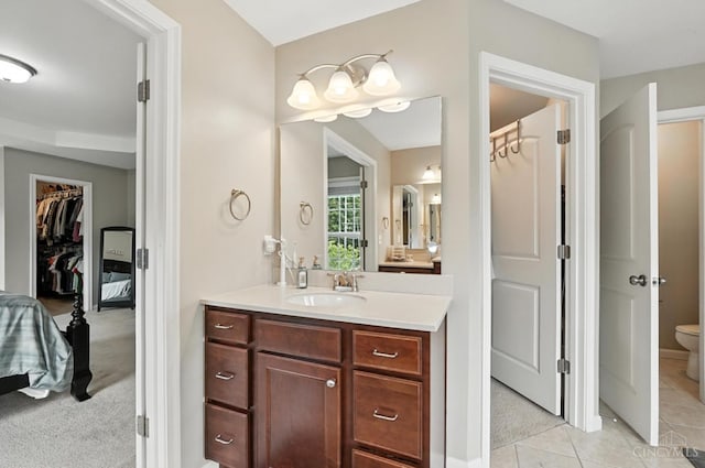 10285 Plantation Pointe Dr, Symmes Twp, OH 45140 - bathroom with vanity and tile patterned floors