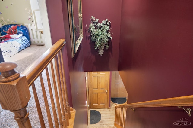 1662 W Kemper Rd, Springfield Twp, OH 45240 - staircase featuring wood finished floors